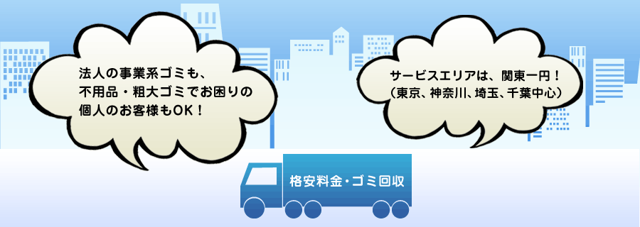 格安料金・ゴミ回収
